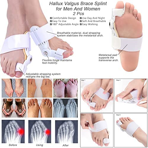 Foot Care Toe Bunion Splint Corrector Orthopedic Braces - Image 3